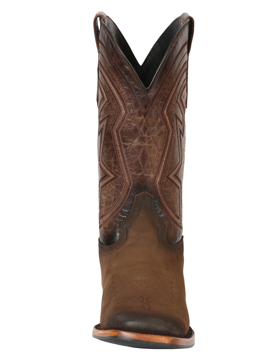 The Pro Rodeo Boot — Camel Nobuck (No. 45568)
