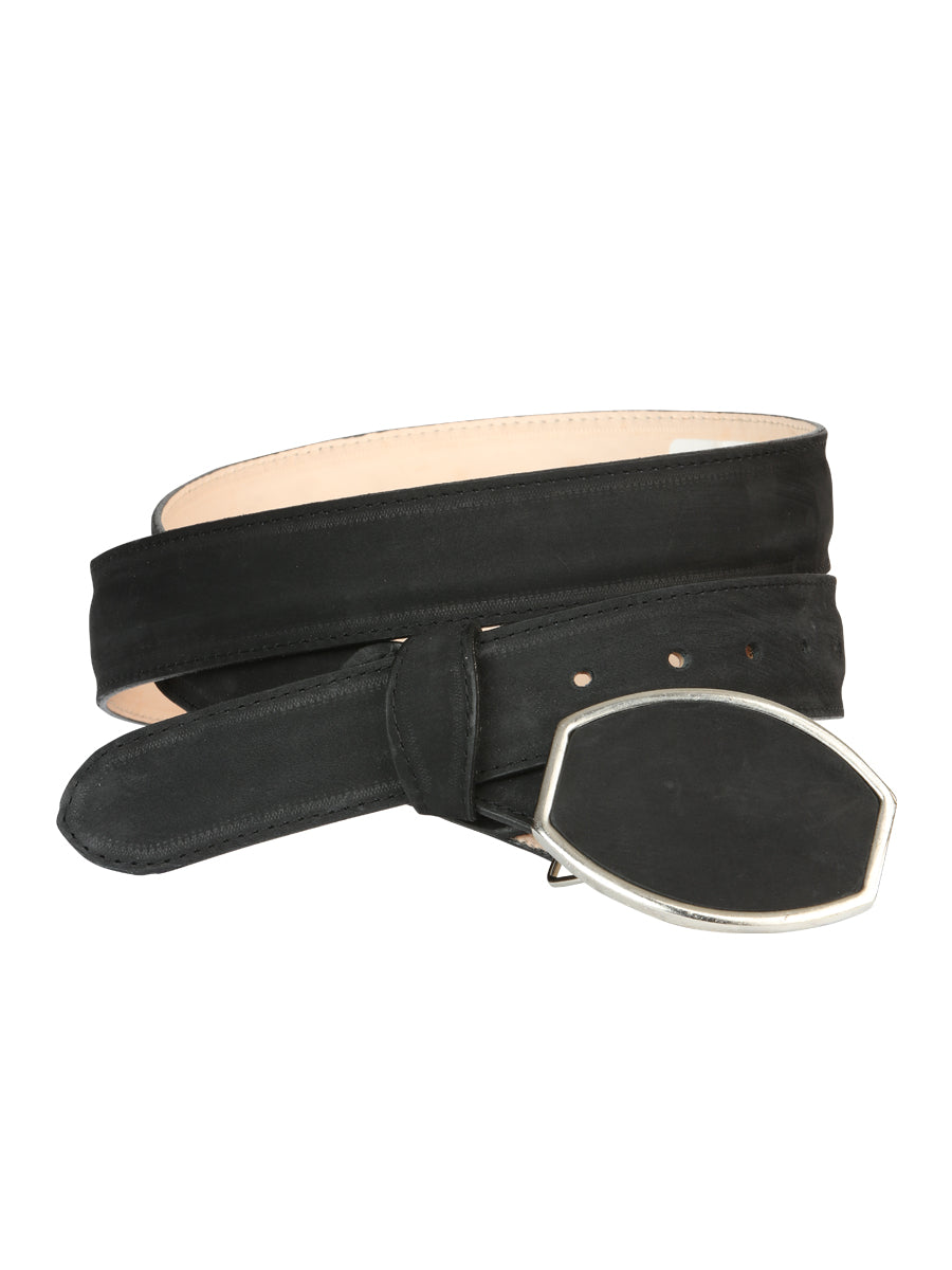 The Western Belt — Black Nobuck (No. 45575)