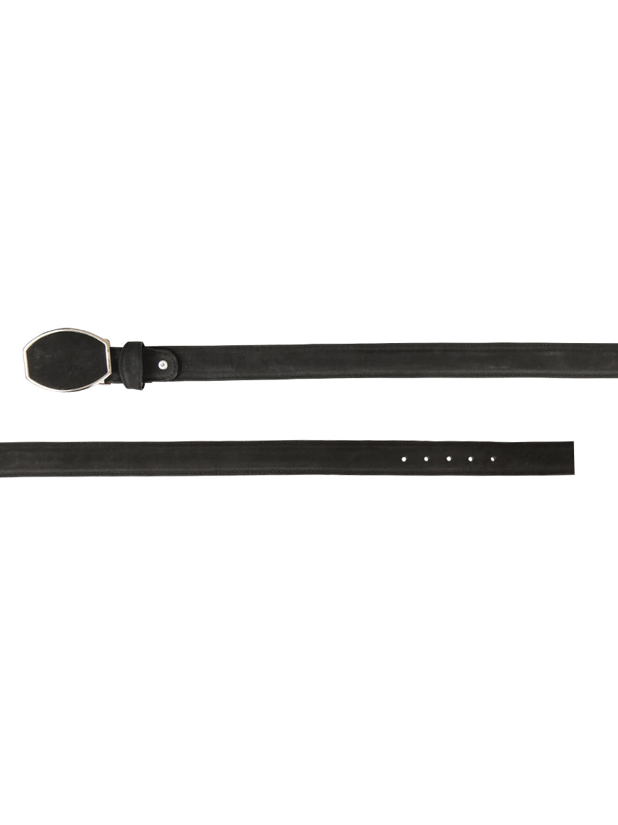 The Western Belt — Black Nobuck (No. 45575)