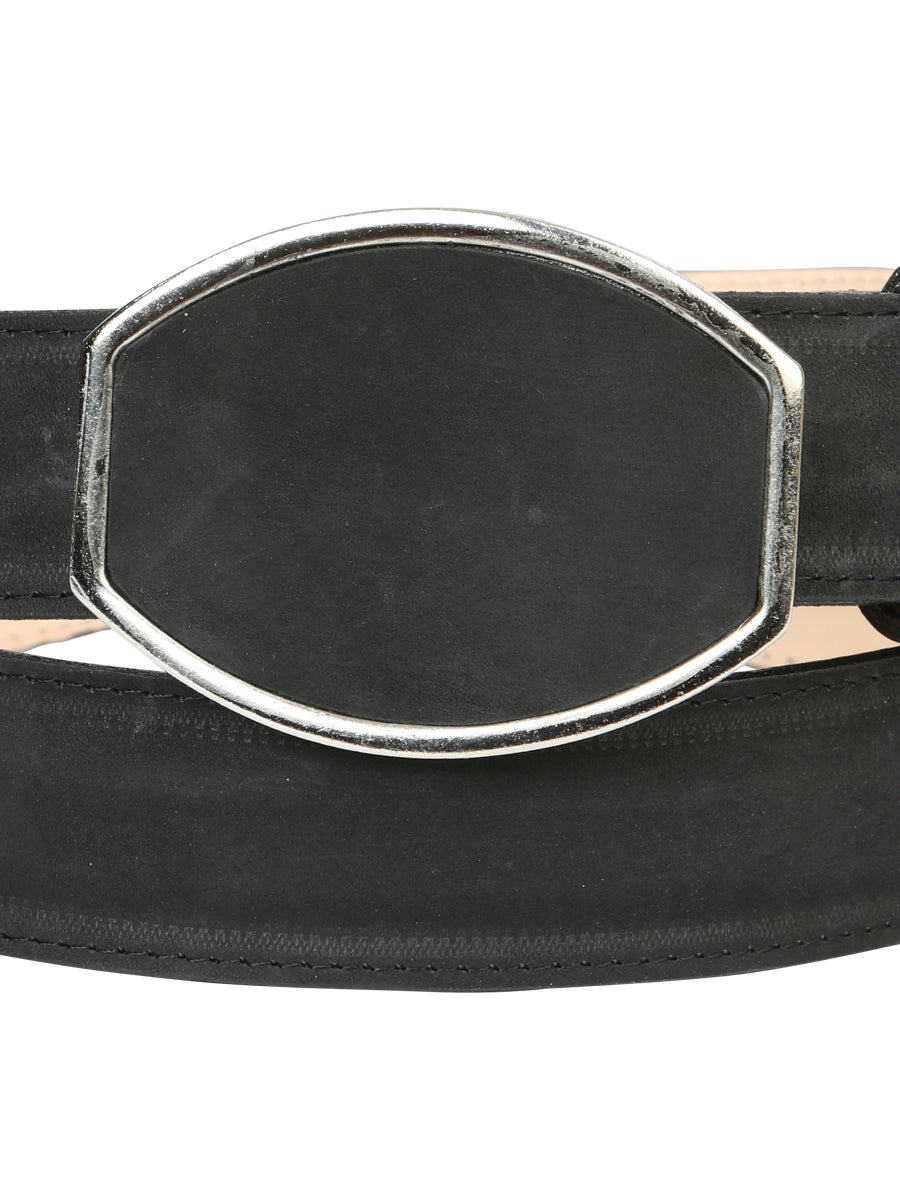 The Western Belt — Black Nobuck (No. 45575)