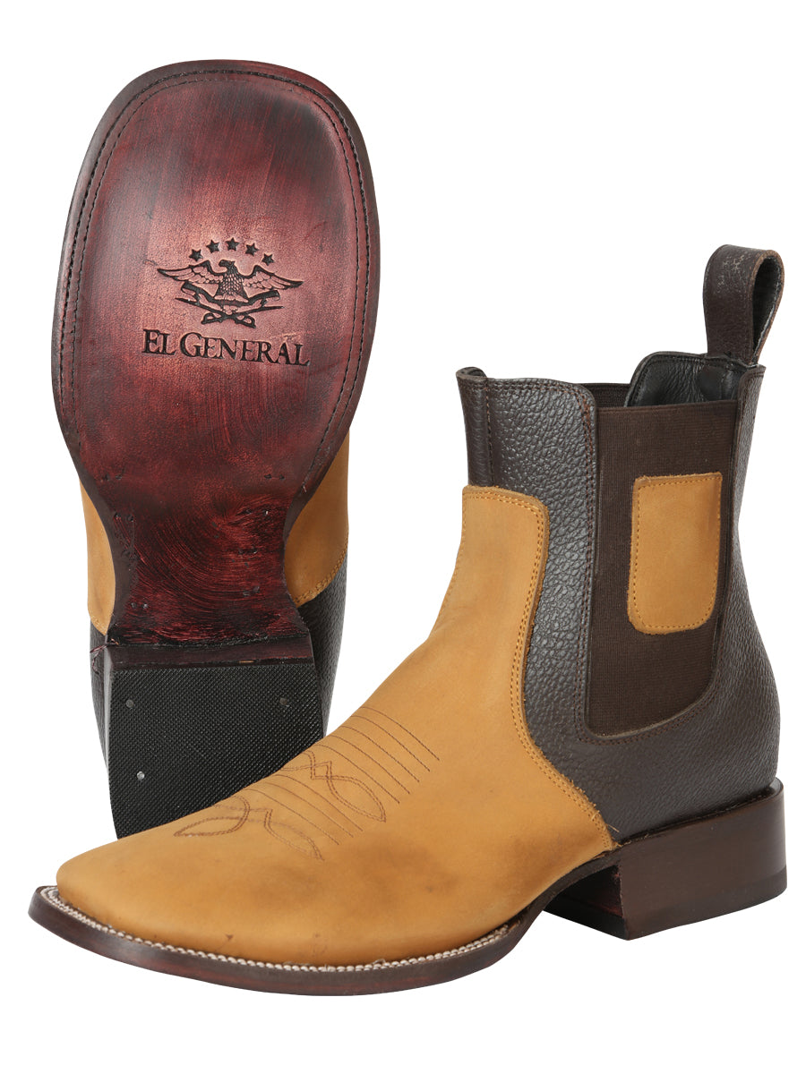 The Nobuck Ankle Boot — Honey (No. 45582)