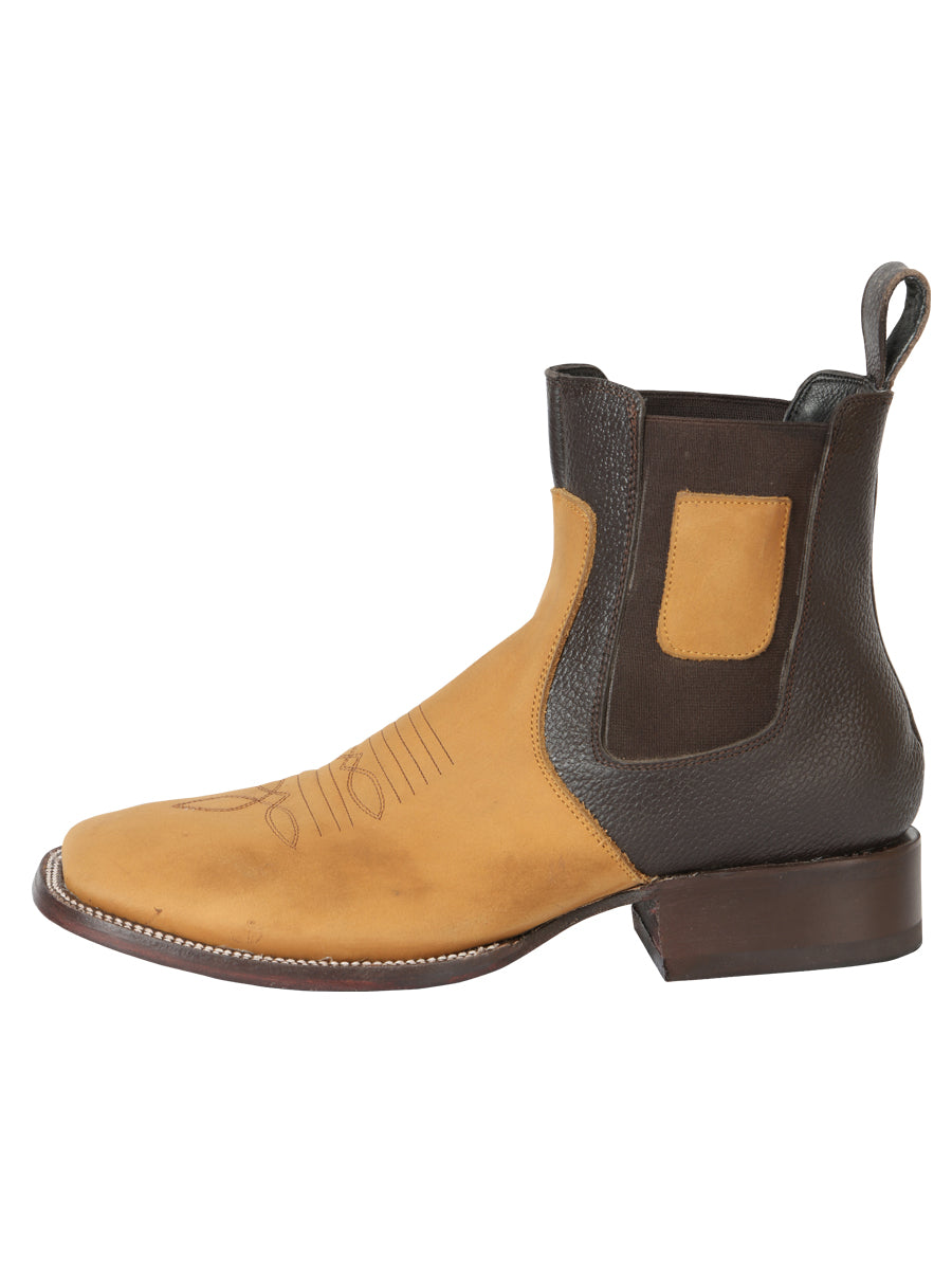 The Nobuck Ankle Boot — Honey (No. 45582)