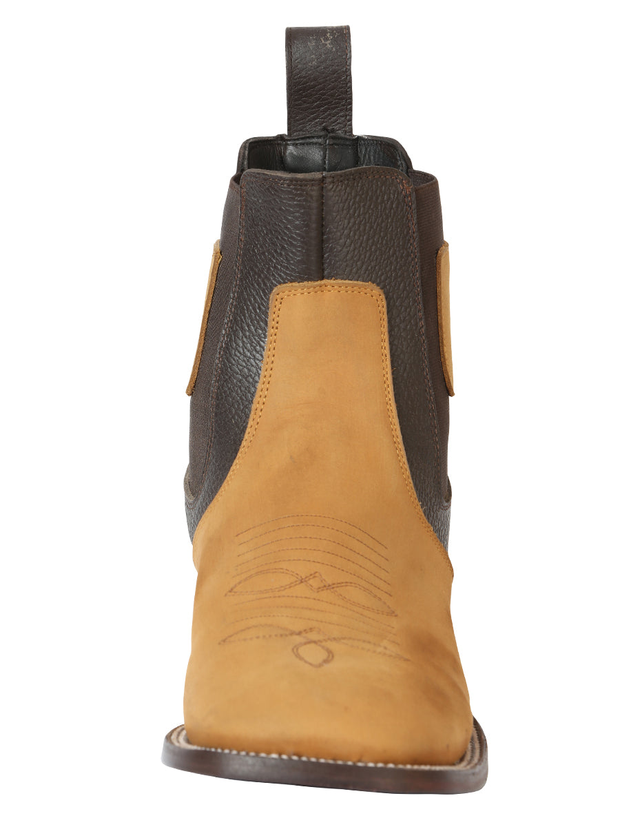 The Nobuck Ankle Boot — Honey (No. 45582)