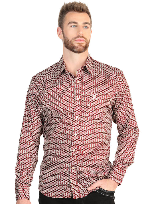 The Stretch Western Shirt — Burgundy (No. 45604)