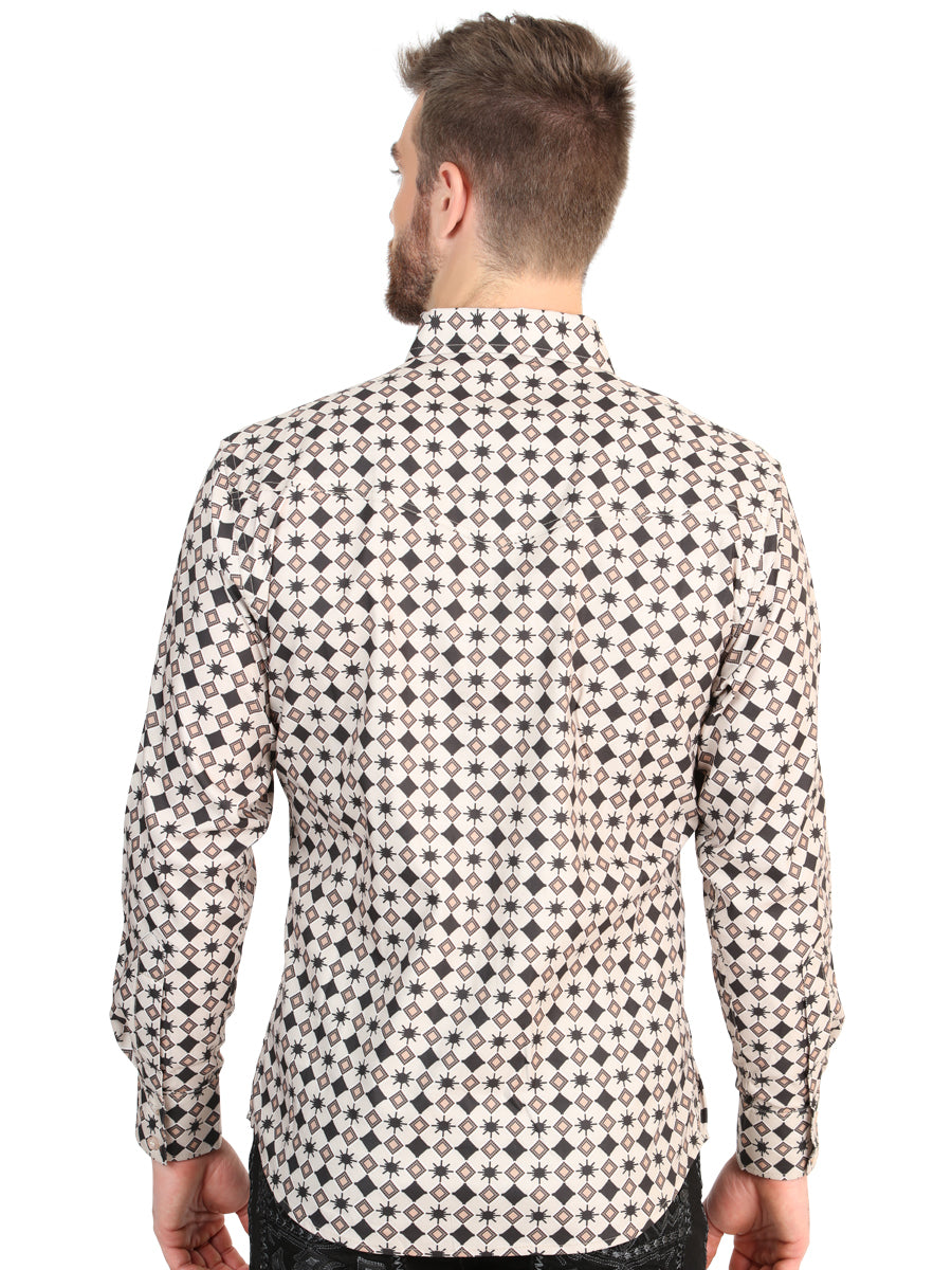 The Stretch Western Shirt — Beige (No. 45609)