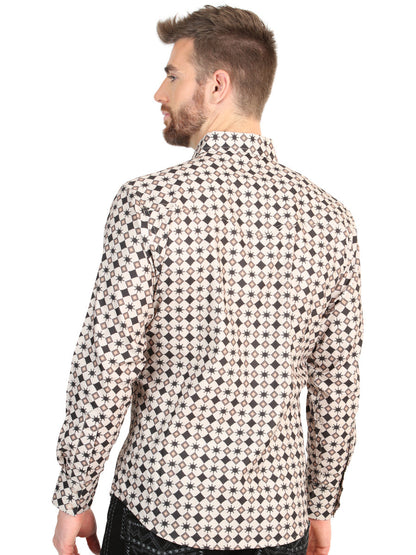 The Stretch Western Shirt — Beige (No. 45609)