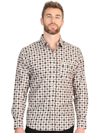 The Stretch Western Shirt — Beige (No. 45609)