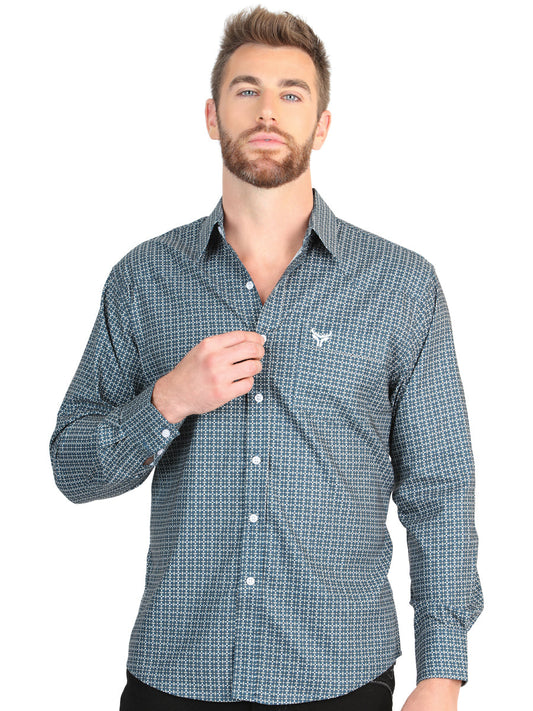 The Stretch Western Shirt — Teal (No. 45611)