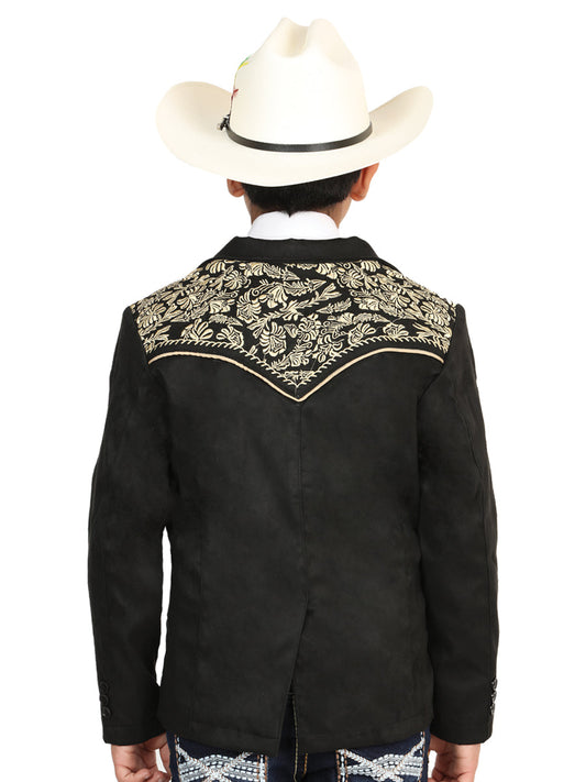The Kids' Vaquero Suede Blazer — Black (No. 45659)