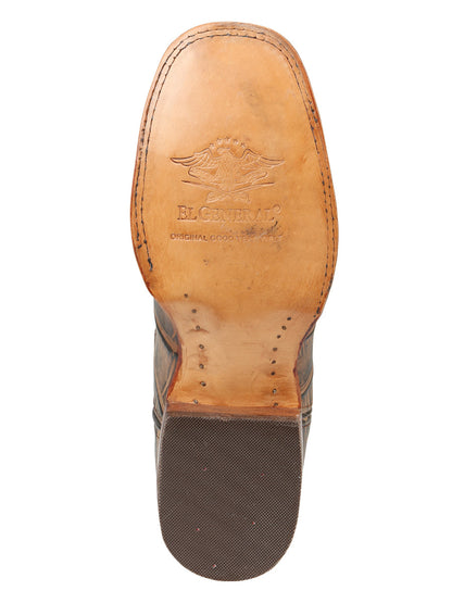 The Pro Rodeo Boot — Tobacco Macro Croc Print (No. 45663)