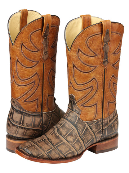 The Pro Rodeo Boot — Tobacco Macro Croc Print (No. 45663)