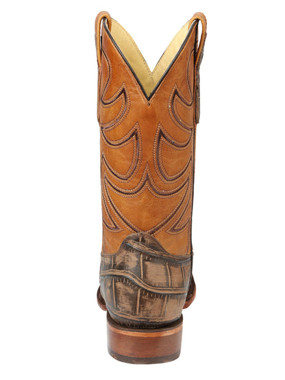 The Pro Rodeo Boot — Tobacco Macro Croc Print (No. 45663)
