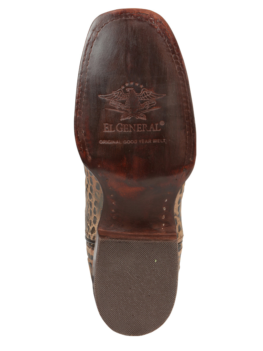 The Pro Rodeo Boot — Tobacco Caiman Print (No. 45664)