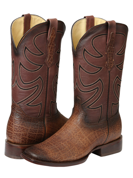 The Pro Rodeo Boot — Tobacco Elephant Print (No. 45665)
