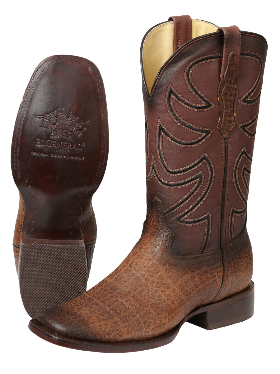 The Pro Rodeo Boot — Tobacco Elephant Print (No. 45665)