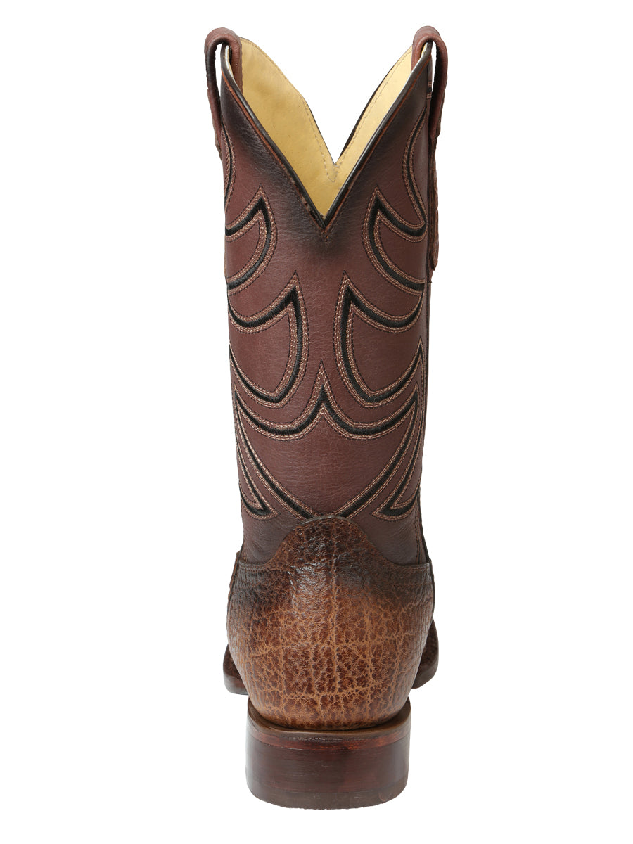 The Pro Rodeo Boot — Tobacco Elephant Print (No. 45665)