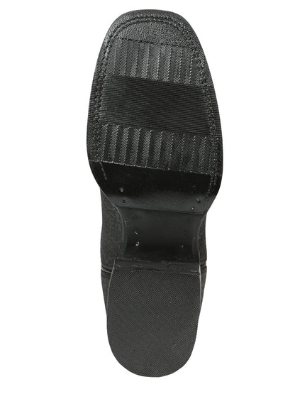 The Pro Rodeo Boot — Black Bull Neck Print (No. 45666)