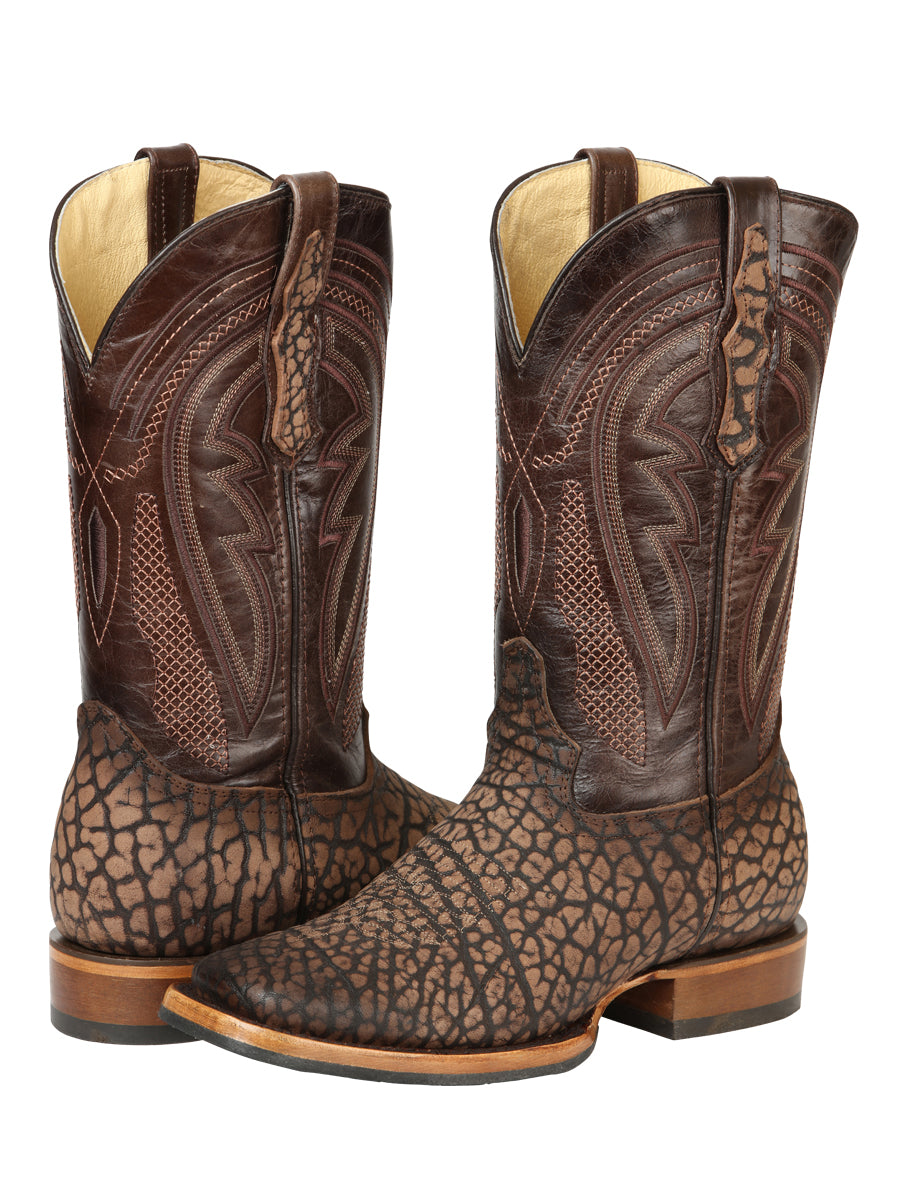 The Pro Rodeo Boot — Sand Bull Neck Print (No. 45667)