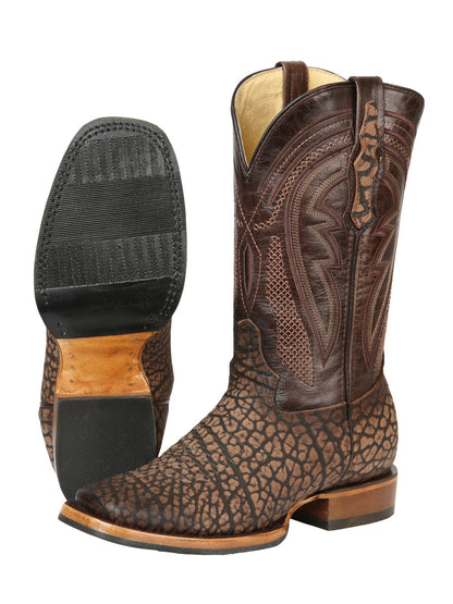 The Pro Rodeo Boot — Sand Bull Neck Print (No. 45667)