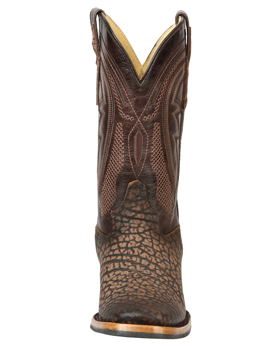 The Pro Rodeo Boot — Sand Bull Neck Print (No. 45667)