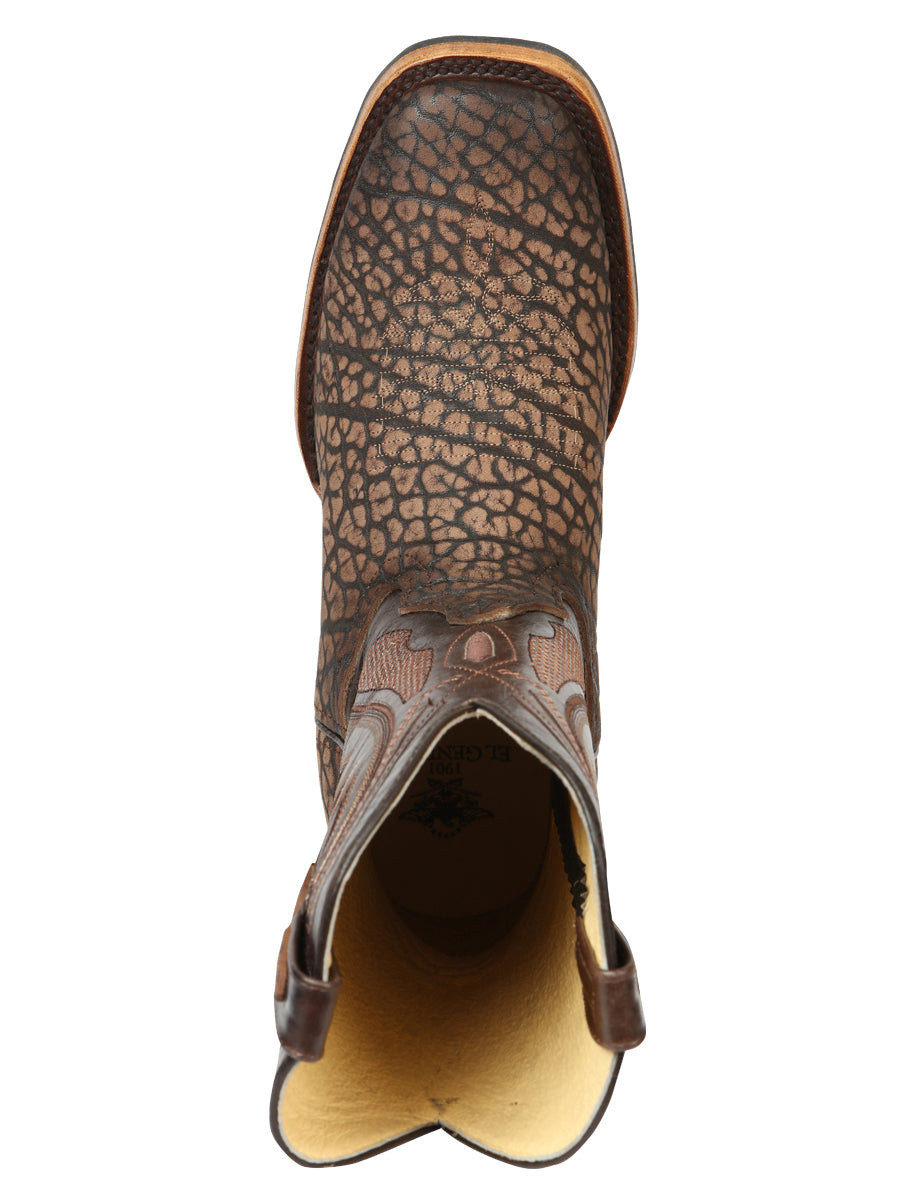The Pro Rodeo Boot — Sand Bull Neck Print (No. 45667)