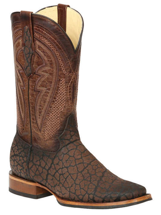 The Pro Rodeo Boot — Brown Bull Neck Print (No. 45668)