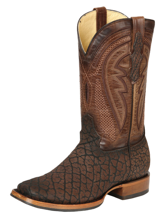 The Pro Rodeo Boot — Brown Bull Neck Print (No. 45668)