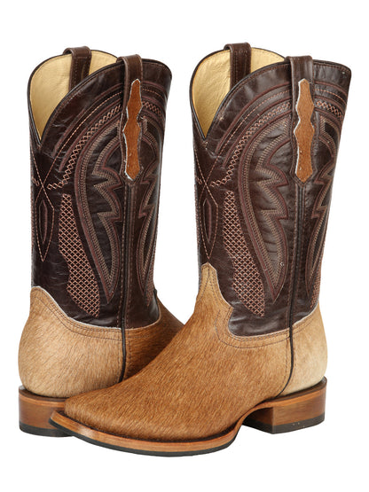The Rodeo Boot — Cow Hair, Brown