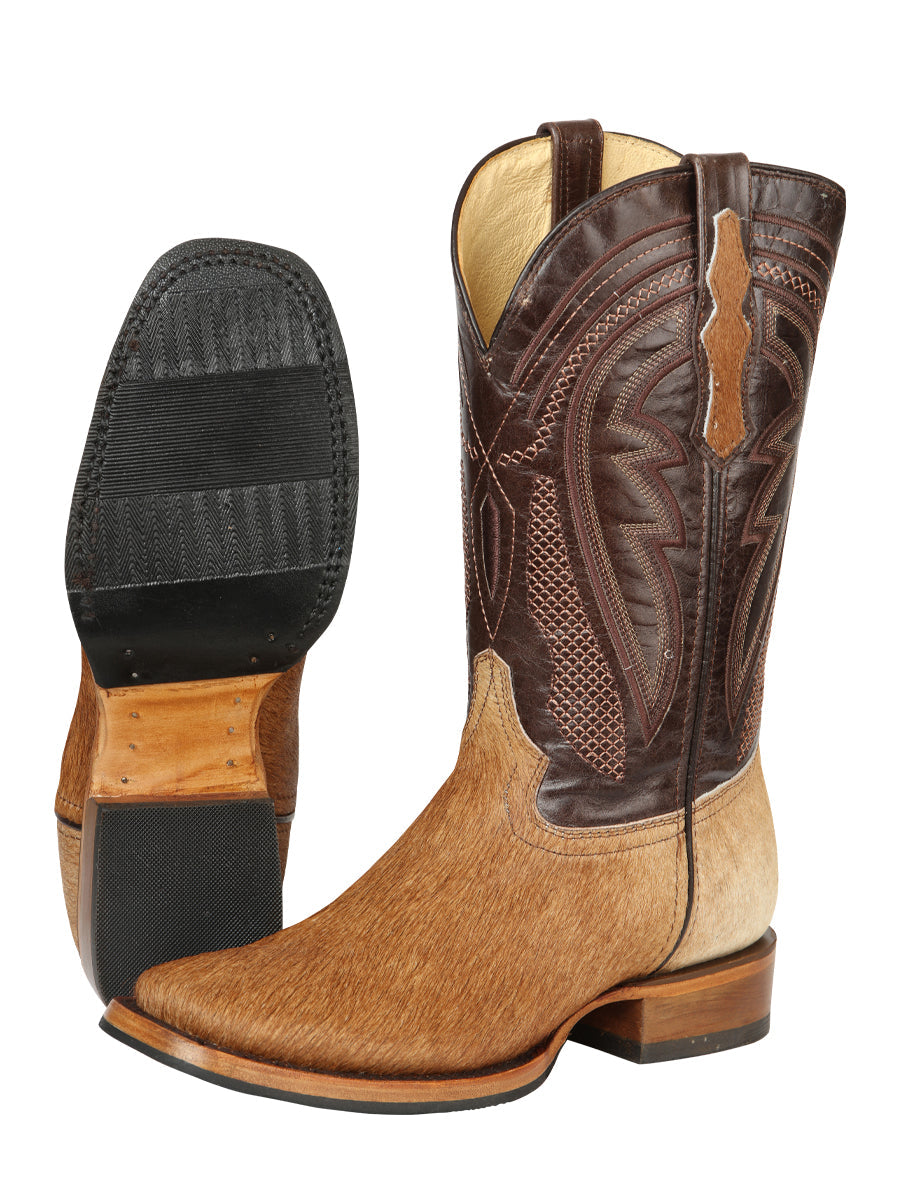 The Rodeo Boot — Cow Hair, Brown