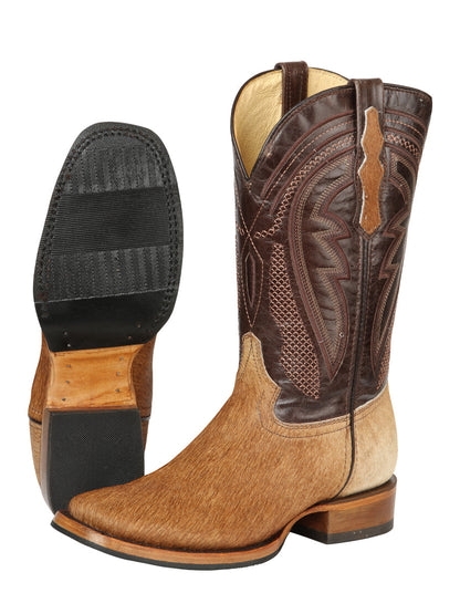 The Rodeo Boot — Cow Hair, Brown