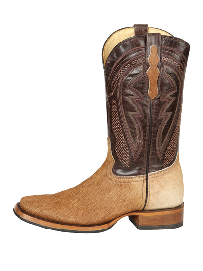 The Rodeo Boot — Cow Hair, Brown