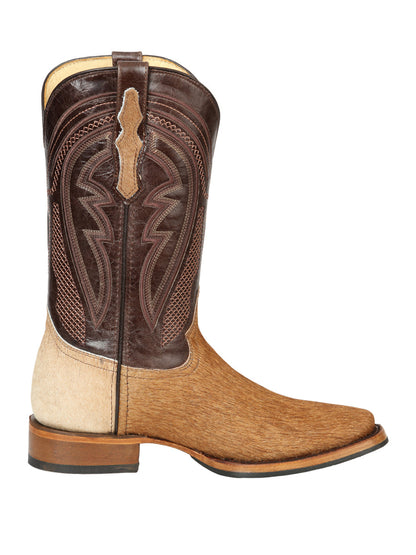 The Rodeo Boot — Cow Hair, Brown