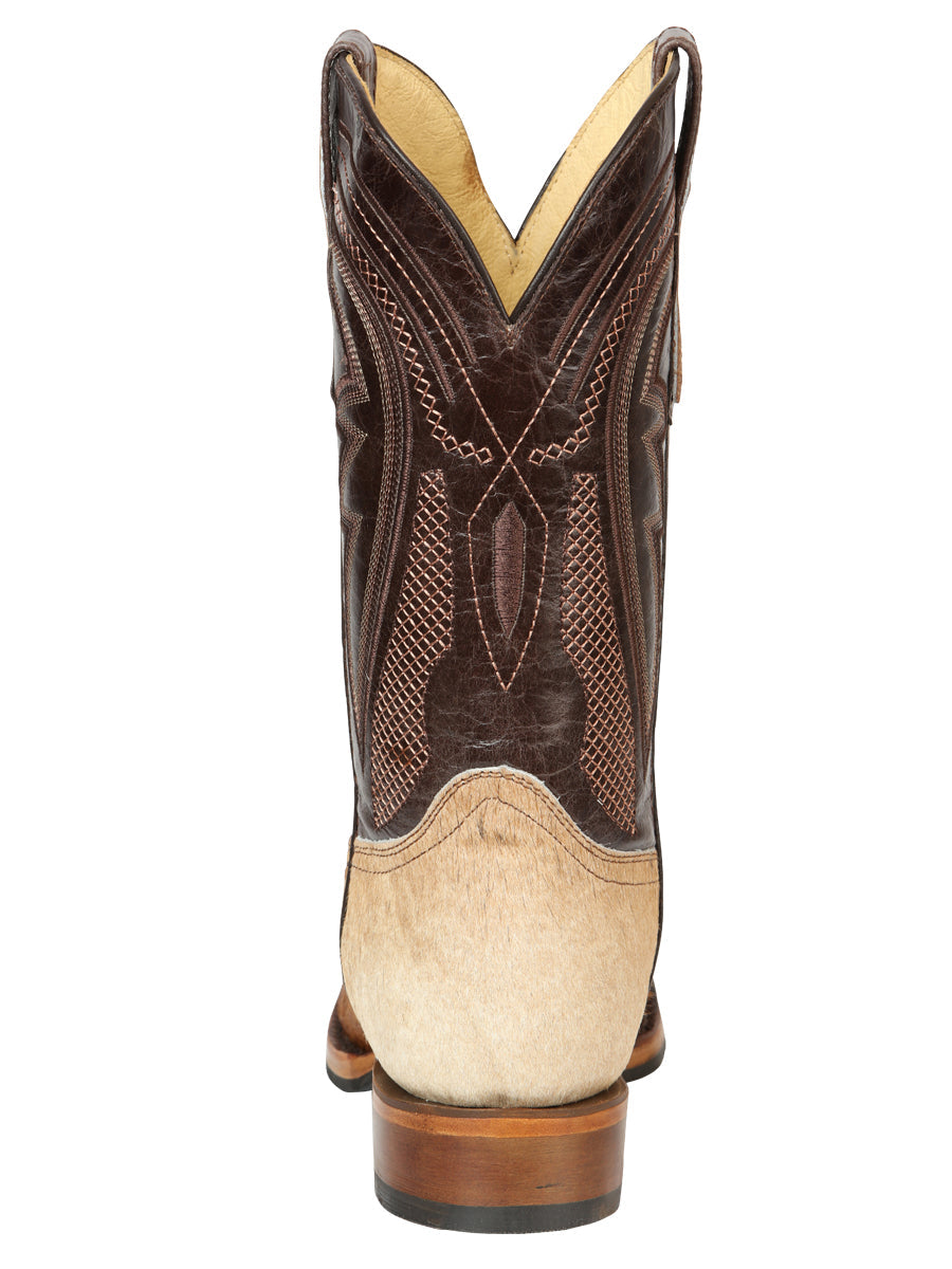 The Rodeo Boot — Cow Hair, Brown