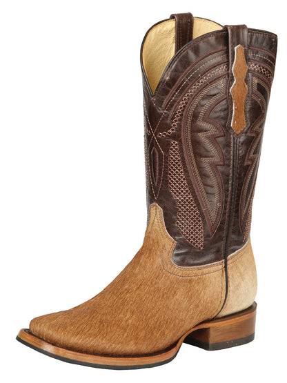 The Rodeo Boot — Cow Hair, Brown
