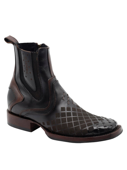 The Pull-Up Zip Ankle Boot — Tobacco (No. 45673)