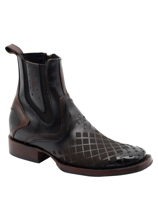 The Pull-Up Zip Ankle Boot — Tobacco (No. 45673)