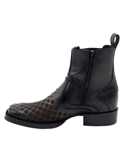 The Pull-Up Zip Ankle Boot — Gray (No. 45674)