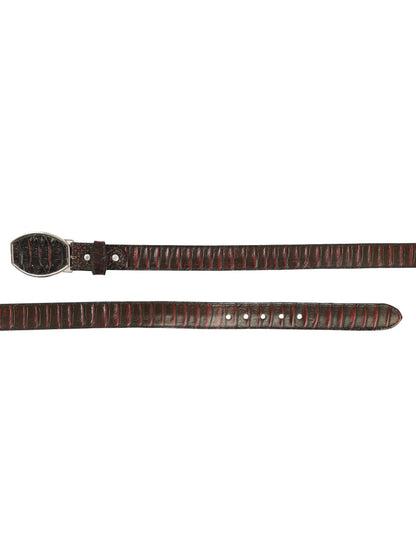 The Western Belt — Red Python Print (No. 45676)