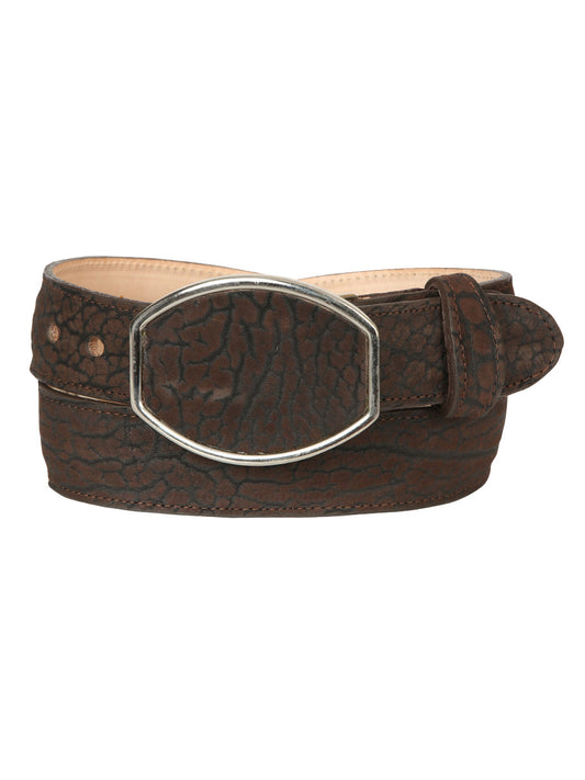 The Western Belt — Brown Bull Neck Print (No. 45677)