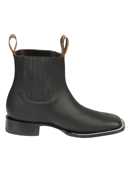 El Canelo Men’s Matte Black Boots 45755