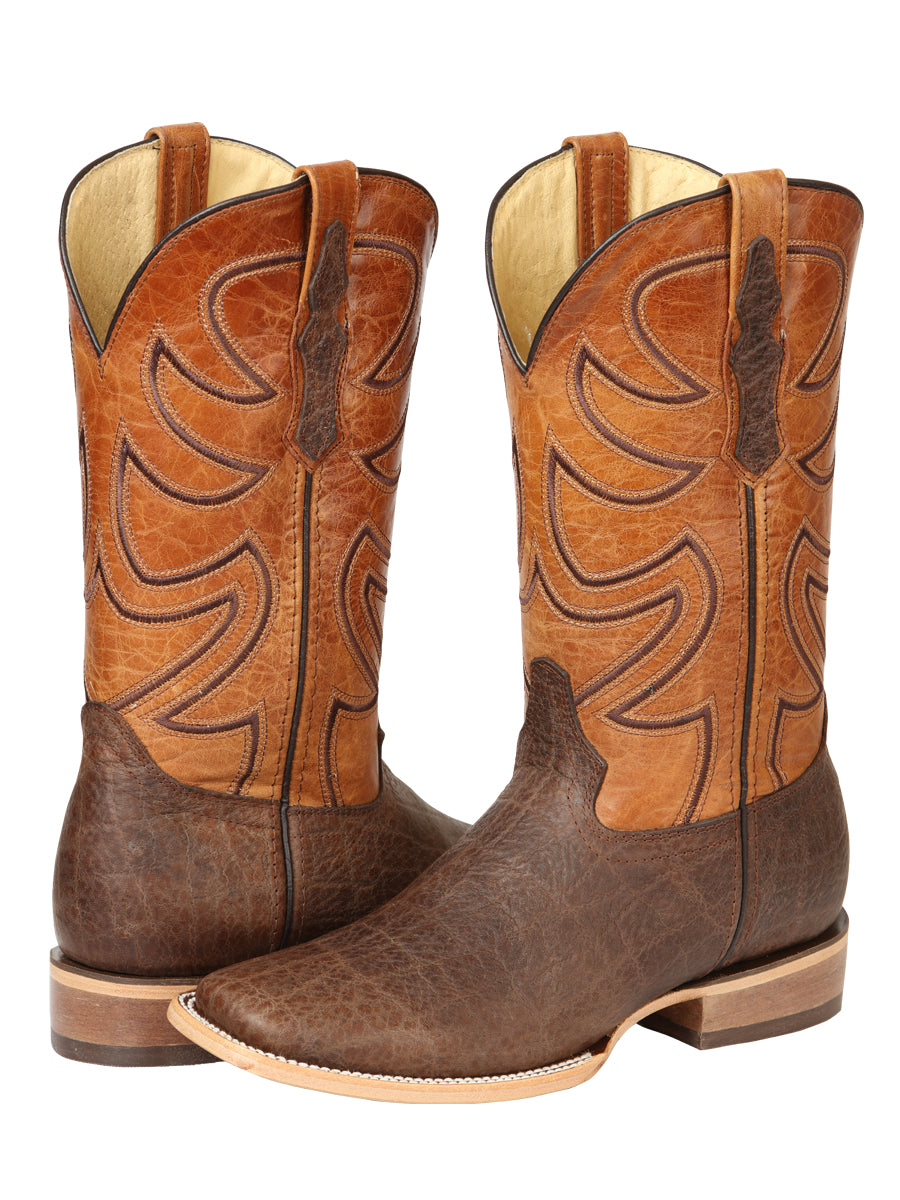 The Pro Rodeo Boot — Brown Elephant Print (No. 45767)