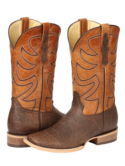 The Pro Rodeo Boot — Brown Elephant Print (No. 45767)