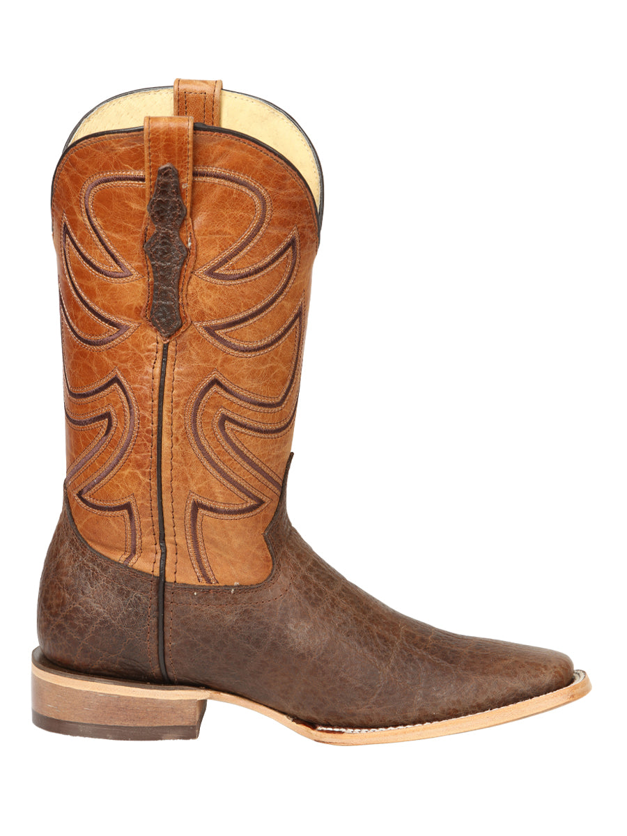 The Pro Rodeo Boot — Brown Elephant Print (No. 45767)