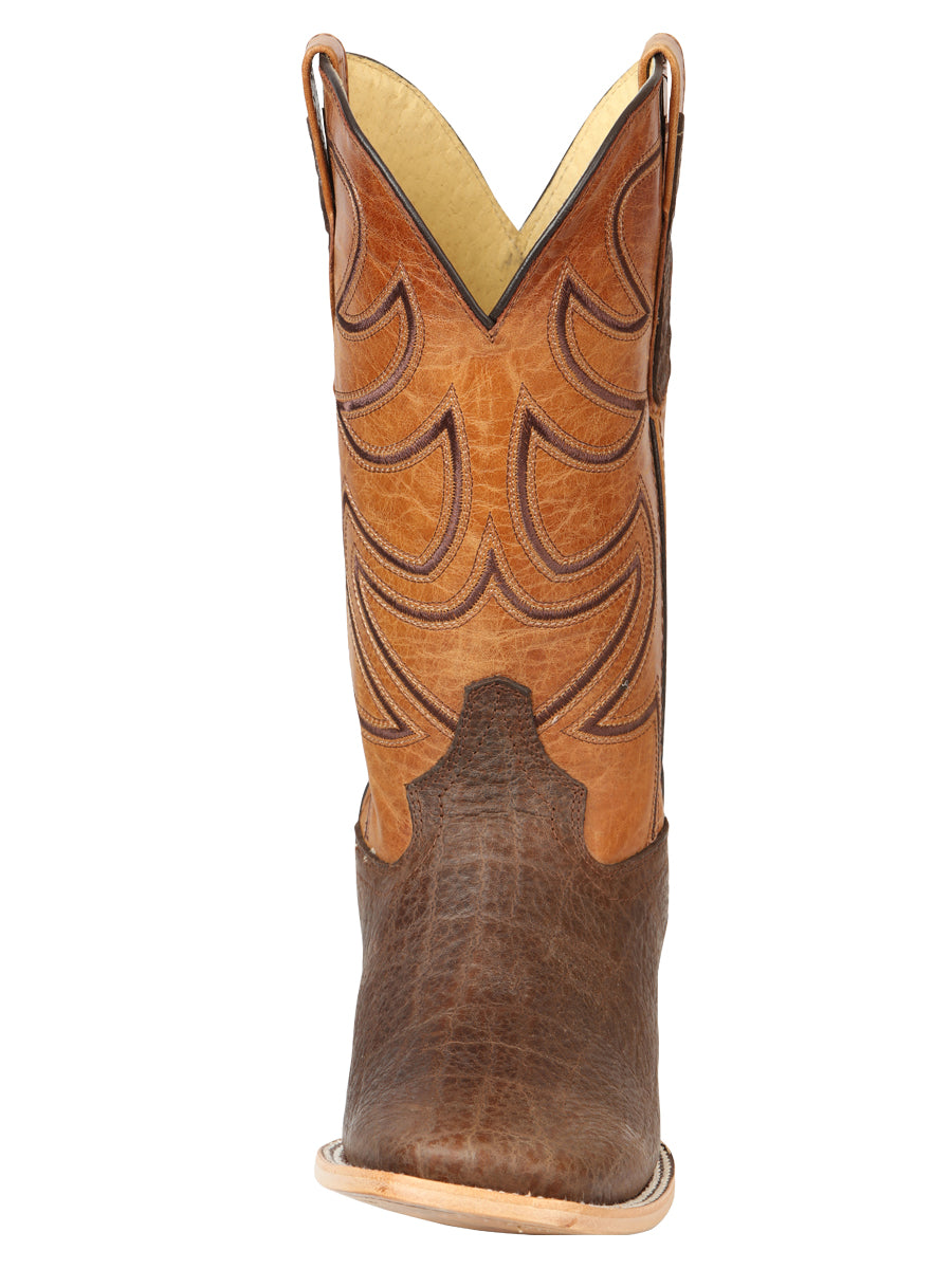 The Pro Rodeo Boot — Brown Elephant Print (No. 45767)