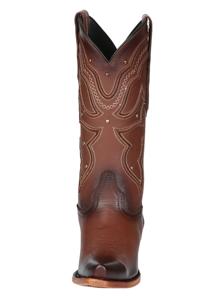 The Women's Square Toe Western Boot — Shedron (No. 45777)