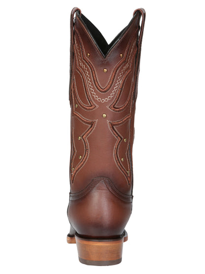 The Women's Square Toe Western Boot — Shedron (No. 45777)