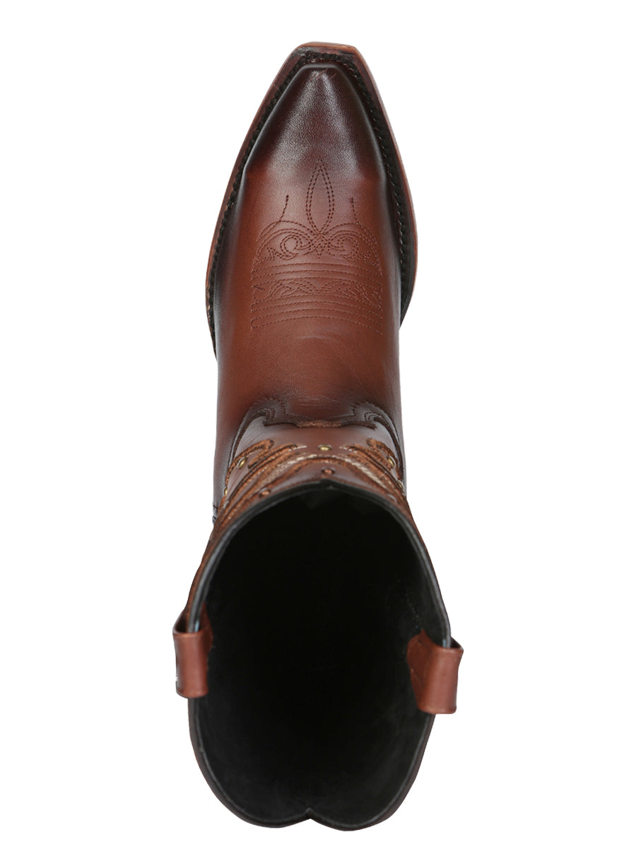 The Women's Square Toe Western Boot — Shedron (No. 45777)