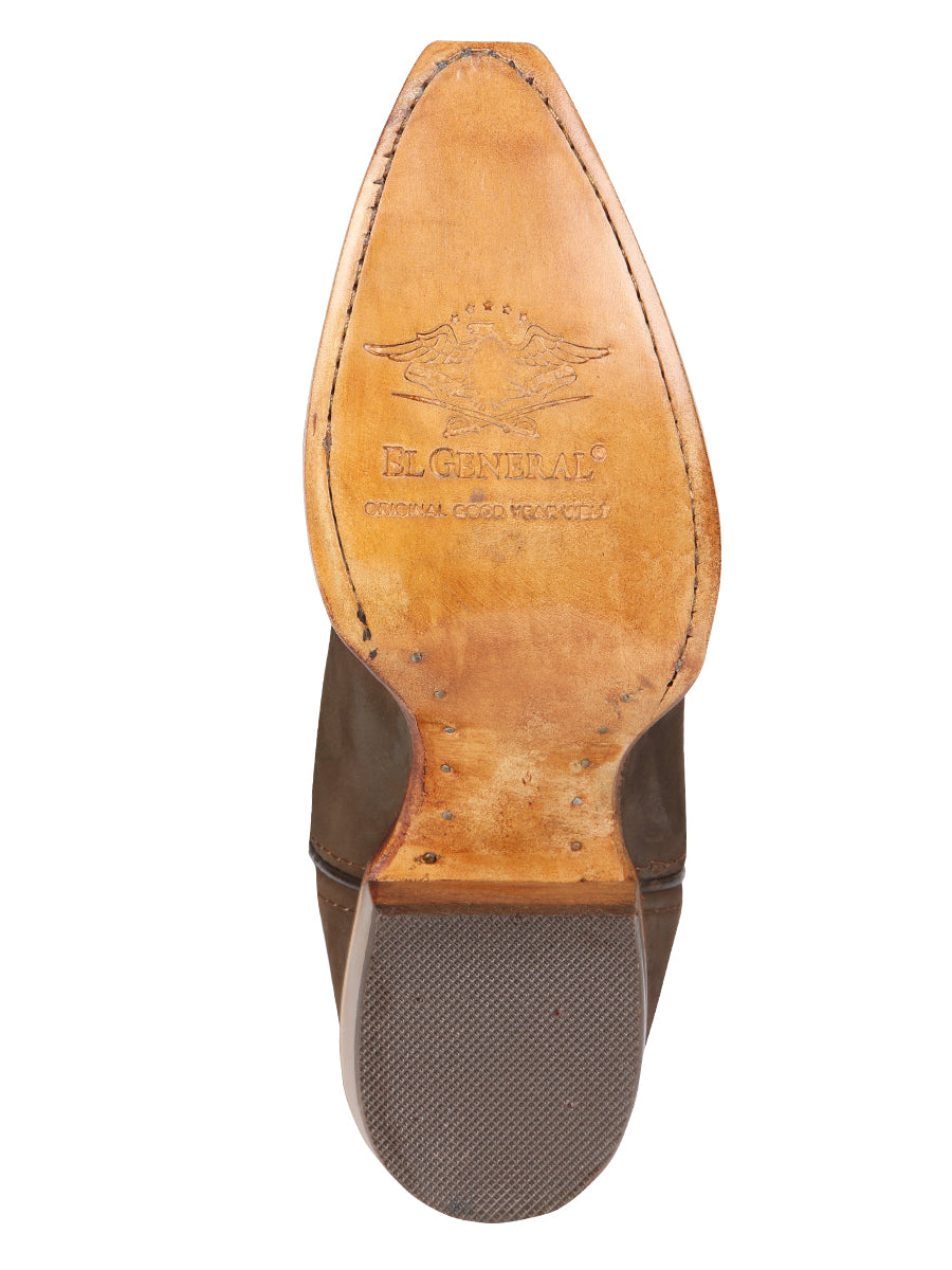 The Women's Retro Western Boot — Camel Nobuck (No. 45778)