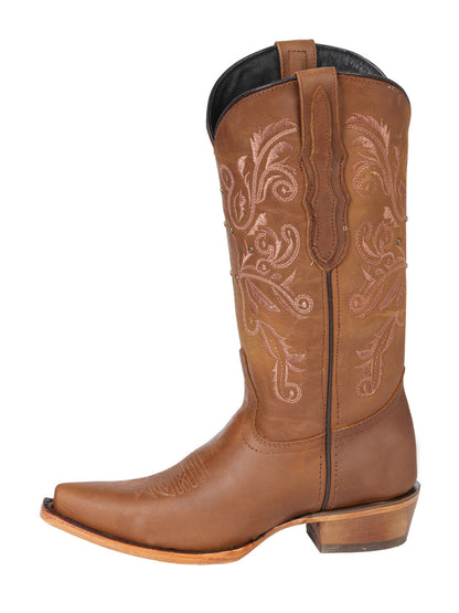 The Women's Vaquera Retro Boot — Honey (No. 45781)
