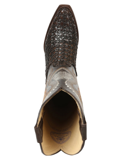 The Women's Embroidered Tall Boot — Chocolate (No. 45782)